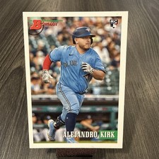 2021 Bowman Heritage #37 Alejandro Kirk Rookie Card Toronto Blue Jays. rookie card picture