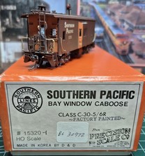 HO Brass Precision Scale Southern Pacific/SP Bay Window Caboose Class C-30-5/6R