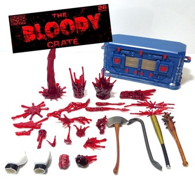 The Bloody Crate 1/12 Scale Six Inch Scale Action Figure Accessories Set Blood