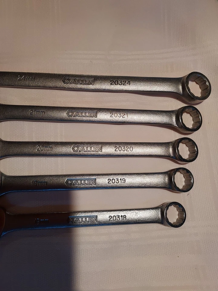 Juego de llaves combinadas de Allen, EE. UU., Original, Nuevo, Métrico, Juego de 5 piezas Foto 4 de 4