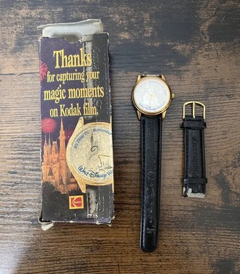 Vintage 1997 Kodak Walt Disney World 25 Anniversary Wrist Watch in Box Souvenir