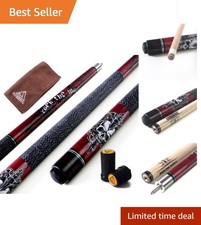 58 Inch 1/2 Maple Pool Cue Stick Kit - Rockin Series for Superior Control