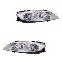 Scheinwerfer Set Links & Rechts Chrom H1/H1/H3 Mit NSW FüR Mazda 6 Station Wagon