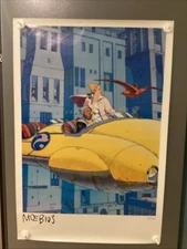 Rare 1988 Moebius Poster  Produced By Comic Images Saddle Brook New Jersey.