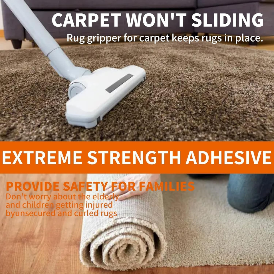 Heavyweight Rugs Carpet Tape Double Sided 2Inch X 30Yards Heavy Duty Rug Gripper ...
