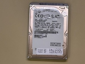 250GB SATA Laptop 2,5" Festplatte - gemischte Marken - getestet und gewischt