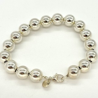 Tiffany & Co. Sterling Silver 10mm Hardwear Bead Ball Bracelet 7.25”
