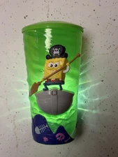 SpongeBob Movie Search for SquarePants Light Up Cup New with Straw