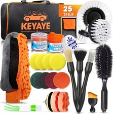 Auto Reinigungsset 25 Teile Detailing Pinsel Felgenbürste Mikrofaser