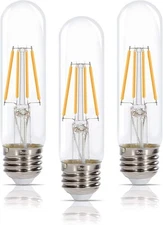 [3 Pack] Simba Lighting® LED T10 Bulbs 6W Dimmable 60W Equivalent 120V E26 2700K