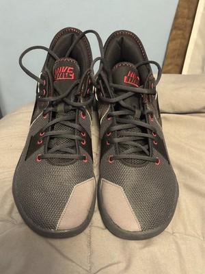 Nike Air Max Impact 2 Black/Gray/Red Mid Top Basketball Sneakers 