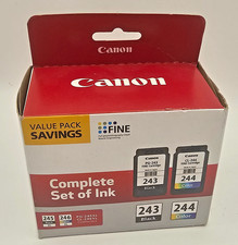 CANON PG 243 CL 244 Ink Cartridge Value Pack Black Color Genuine OEM NEW Sealed