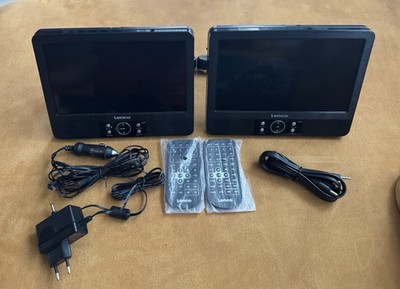 Lenco DVP-939 - 2 x 9 Zoll tragbarer DVD-Spieler. Akku,USB, SD-Kartenleser.