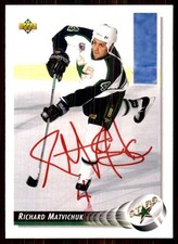 1992-93 Upper Deck Autograph Richard Matvichuk Auto #505