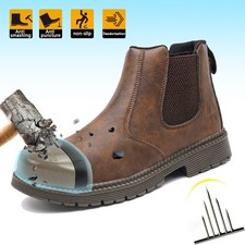 Work Boots Mens Waterproof Safety Shoes Steel Toe Botas De Trabajo Para Hombre