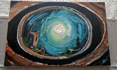 Acrylgemälde ''Ursprung'' 60x40 Cm Original