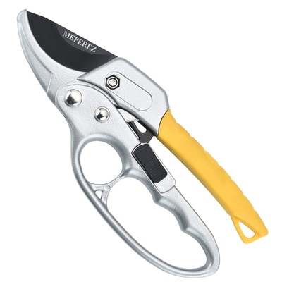 MEPEREZ Ultra Sharp Germany Steel Pruning Shears - Cuts 3X Easier, Ergonomic ...