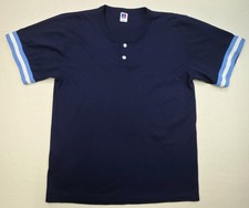 Vintage Russell Shirt Adult XL Ringer Henley Jersey Tshirt USA Made Limited Use