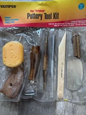 New Kemper PTK Wooden The Original Wire Clay Cutter 8-Piece Pottery Tool Kit Set