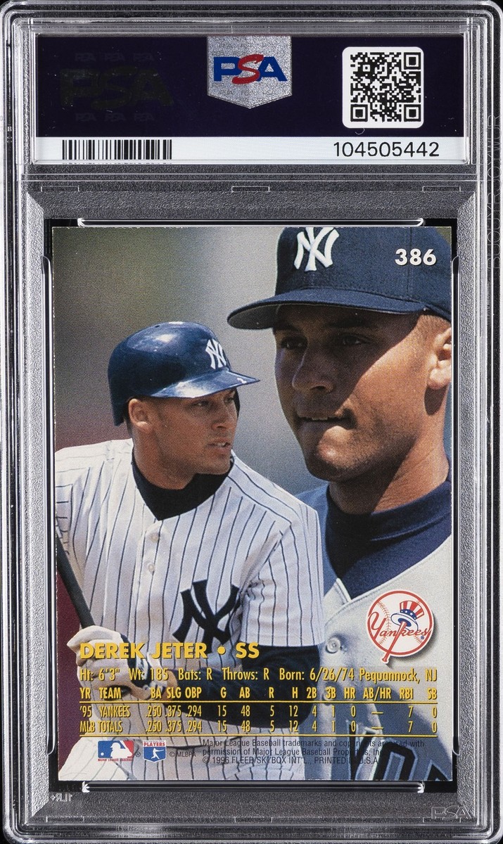 1996 ULTRA GOLD MEDALLION #386 DEREK JETER PSA 9 | eBay