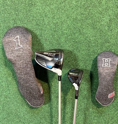 Set Of Taylormade Sim Driver And SIM2 Hybrid RH Regular Flex New Grip
