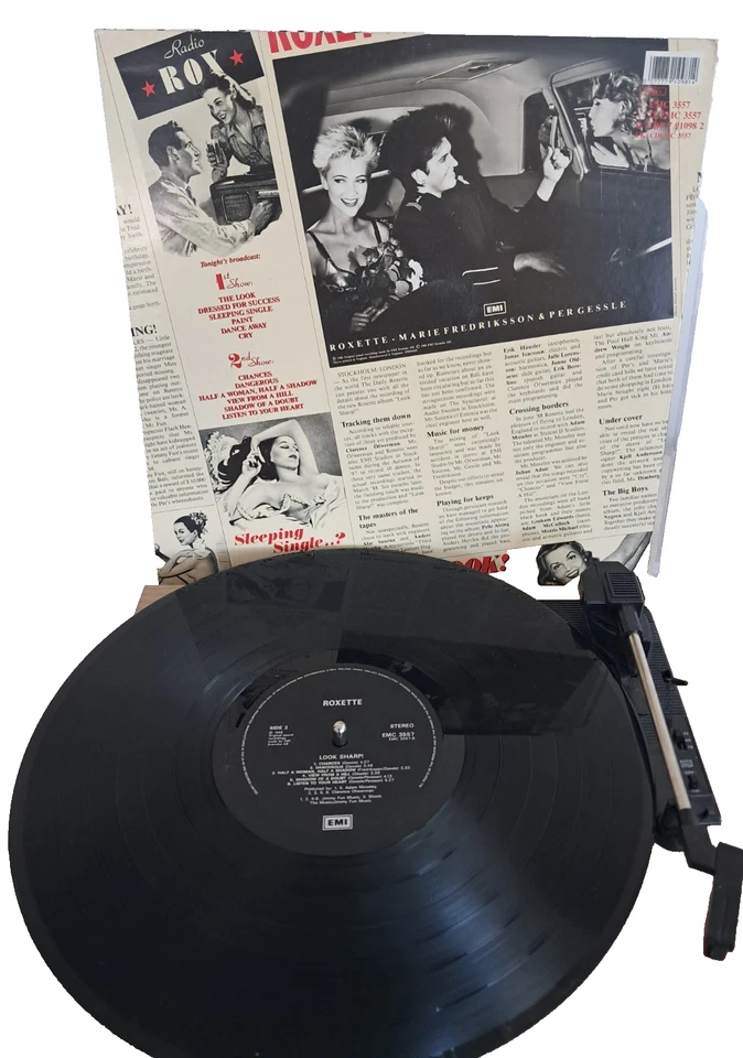 Roxette - Look Sharp 1990 Vinyl LP HMV EMC 3557 Vinyl EX CON £29.99 - Image 2 of 3