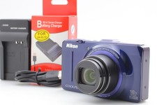 [Exc+4] Nikon COOLPIX S9300 Blue 16MP 18X Zoom Digital Camera From JAPAN