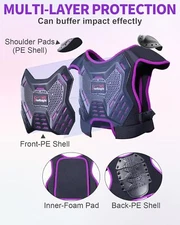 Riding Full Body Armor Protective Gear Jacket Chest Protector Knee Elbow Pads