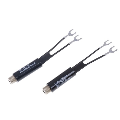 2Pcs UHF/VHF/FM/TV F cable 75-300 Ohm antenna matching transforme..x - Picture 6 of 10