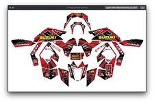 Fits Suzuki LTR450R GRAPHIC KIT STIKERS DECAL kit LTR 450r all years racing