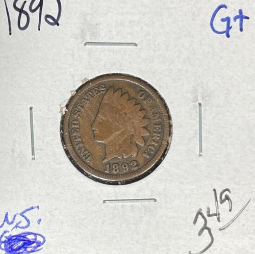 1892 INDIAN HEAD CENT - GOOD+ ~NICE COIN~