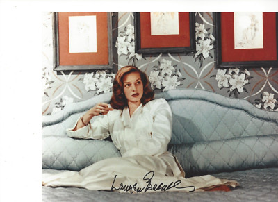 LAUREN BACALL SIGNED AUTOGRAPHED 8X10 PHOTO Striking !! COA | eBay
