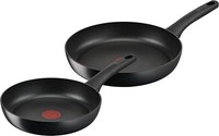 Tefal G28890 Hard Titanium 2Tlg Pfannenset 24/28Cm Bratpfannen, Induktion Pfanne