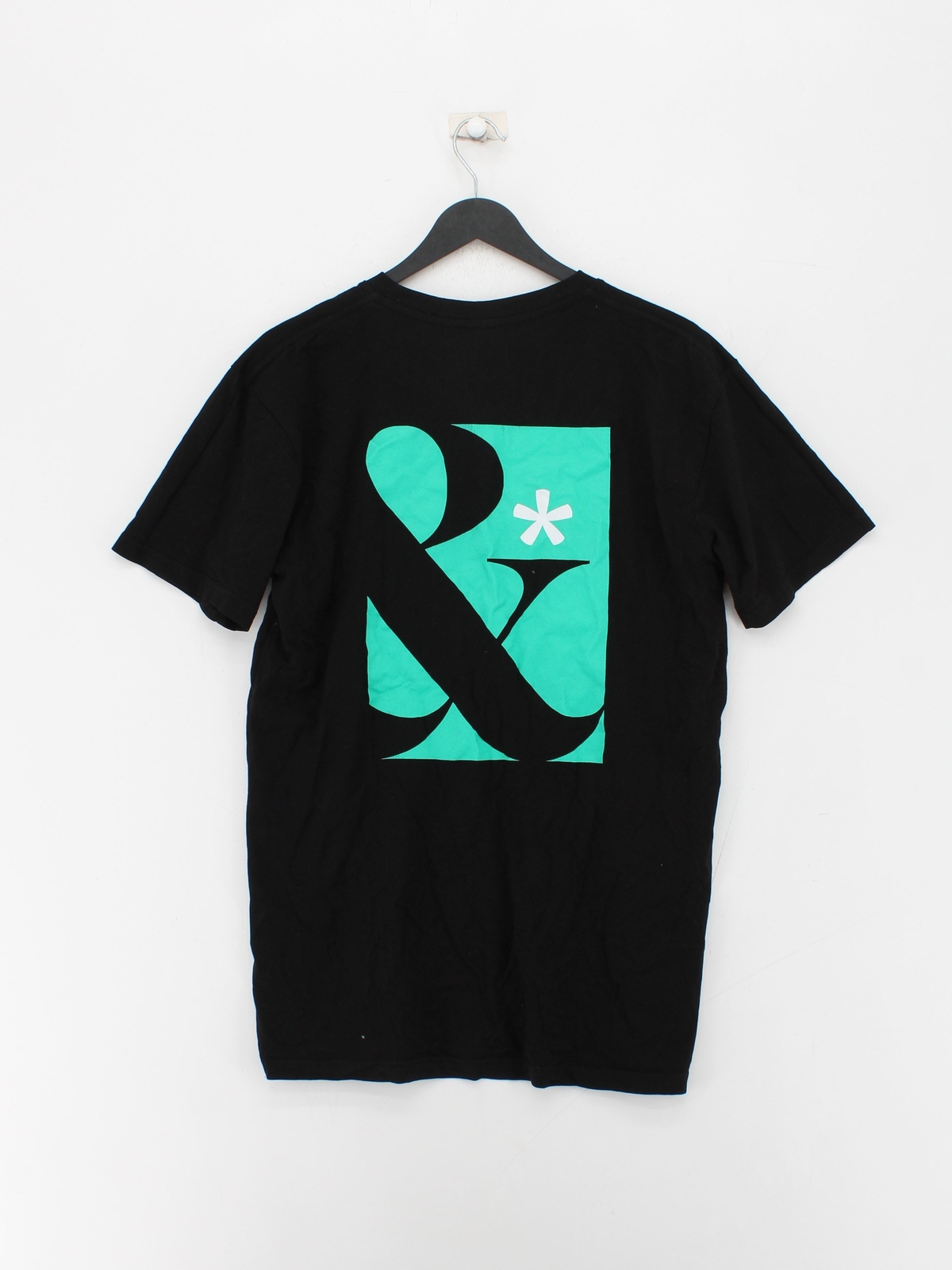 T shirt uomo AS colore M nera 100% altra basic