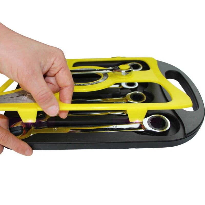 6/7 Pcs Chrome Vanadium Steel Plum Dual-Use Ratchet Socket Wrenches Set 8-19mm - Image 4 of 4