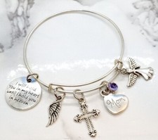 "I will hold you in my heart..." Memorial Bracelet Funeral Gift Sympathy Gift