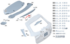Mercedes-Benz GLA H247 AMG Heckspoiler Halterung Schraube A0009905023 NEU ORIGINAL