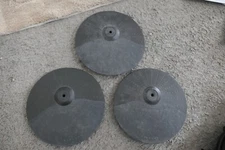 3 - Alesis DM7X 10" Cymbal Pads - 2 Single Zone & 1 With Choke (ALL WORK)