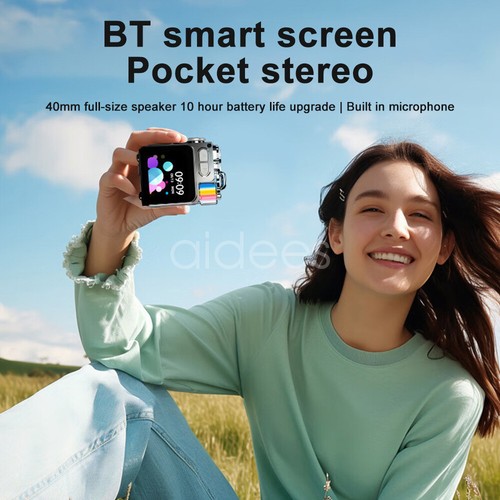 Bluetooth Lautsprecher Kabellos Mini mit Touchscreen RGB Wecker Freisprechmikrofon - Bild 5 von 24