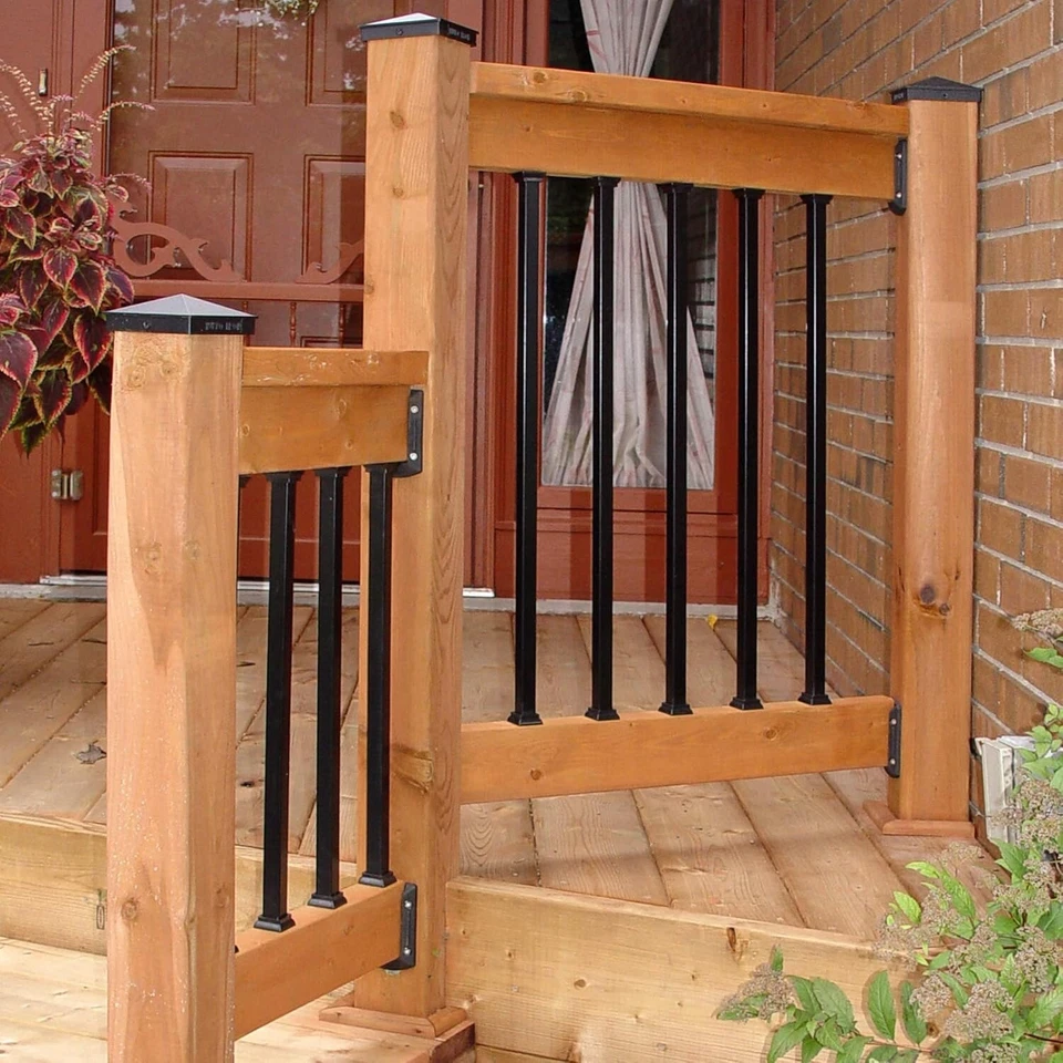 Balaustres cuadrados galvanizados Nuvo Iron SQPS32 3/4" X 32" L. - Paquete de 10 - negros Foto 2 de 4