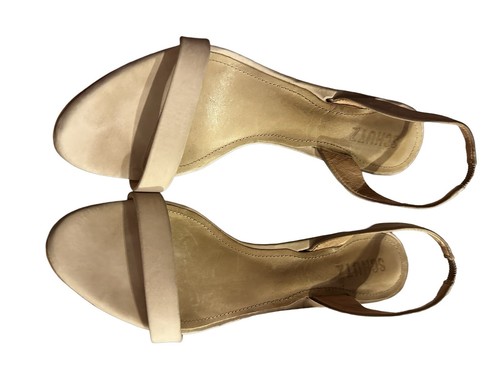 Schultz Luriane Ivory Suede Stiletto Leather Sandals Size 10B EUC - Picture 8 of 11