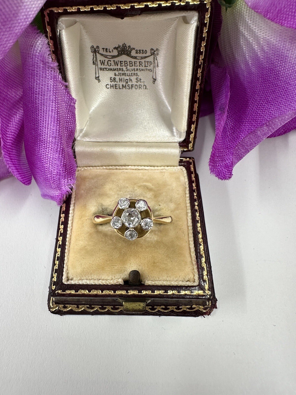 Victorian Diamond 18ct Cluster Ring