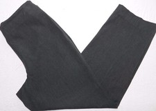 TALBOTS pants size 10 gray classic slim quality side zipper ab80 