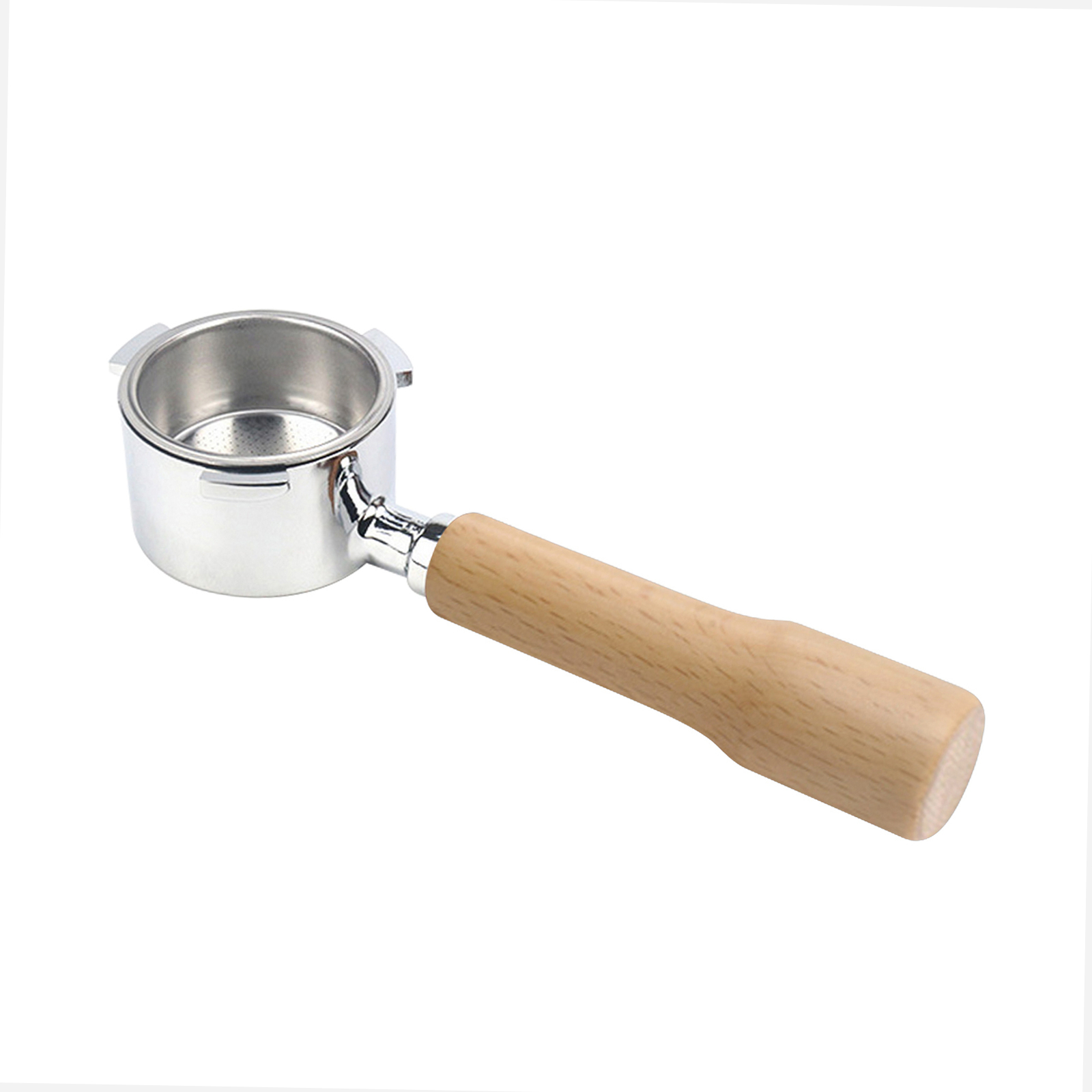 51mm Coffee Bottomless Portafilter Wooden Handle Coffee Extraction Tool