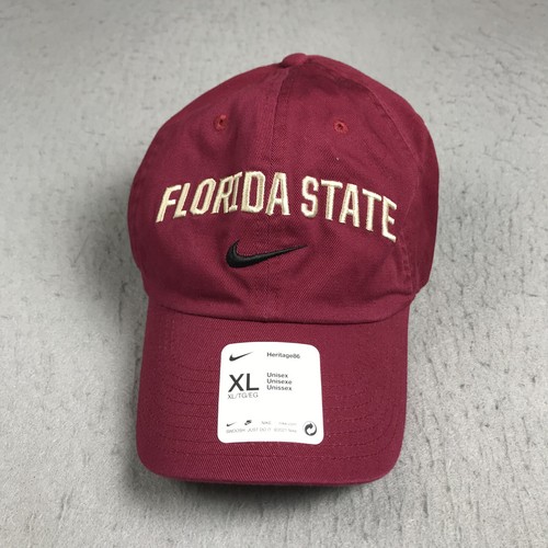 Florida State Seminoles Hat Adult XL Red Nike Heritage 86 Dad Cap Adjustable