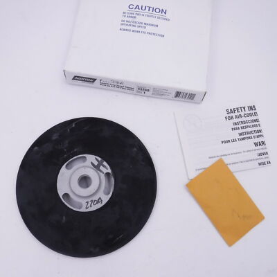 Norton 7'' Smooth Face Quick-Change Backing Pad 5/8''-11 Arbor for Fiber Discs