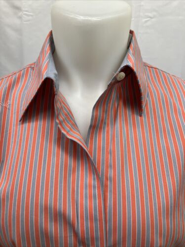 Paperwhite Size 6 Shirt Women's Cotton Blend Long Sleeve Button Up Career Work