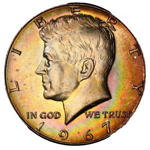 1967 Kennedy Half Dollar 40% Silver 60% Copper US Mint Coin 50
