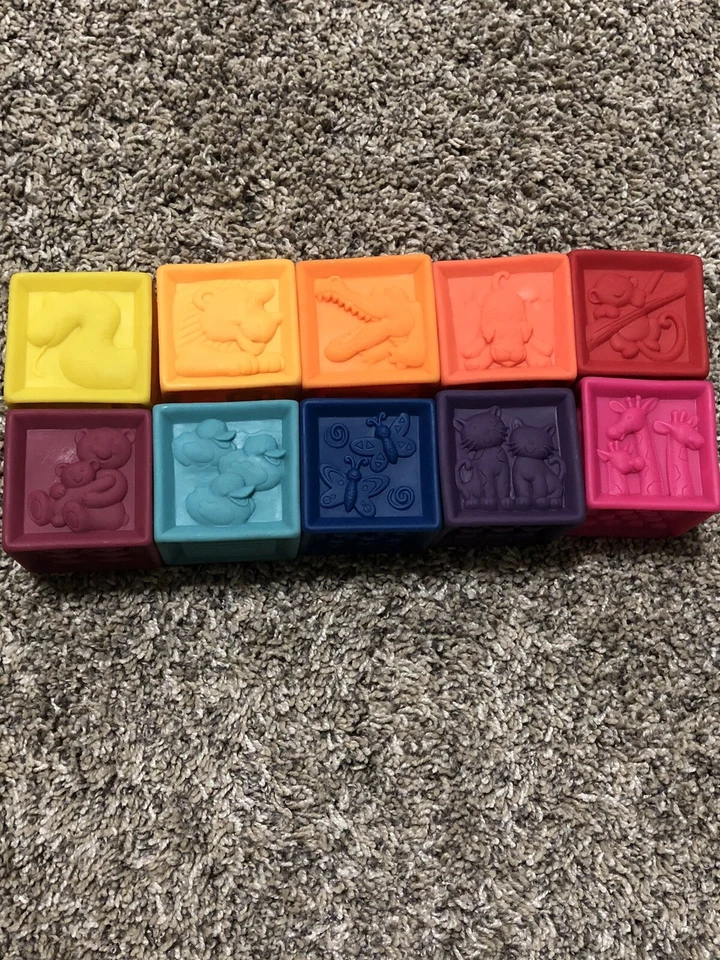 B.Toys–One Two Squeeze Baby Blocks-Building Blocks for Toddlers Baby B. Blocks - Image 2 of 2