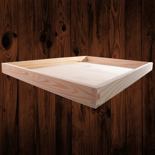 Large Slim Wooden Box Without Lid | 45 x 35 x 3 cm | Open Display Tray Platter - Picture 8 of 12